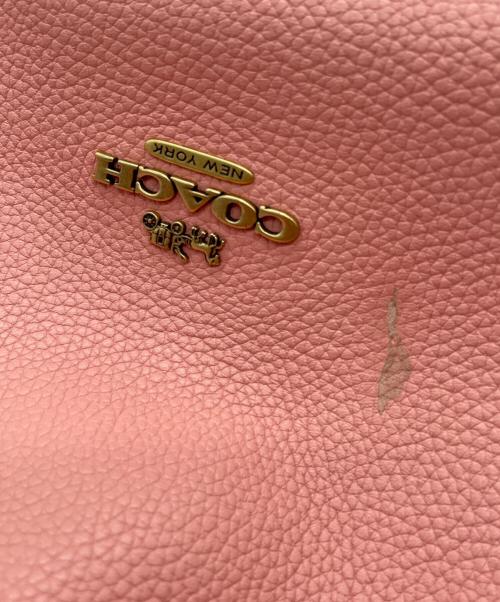 COACH（コーチ）COACH (コーチ) ワンショルダーバッグ ピンク×ブラウンの古着・服飾アイテム