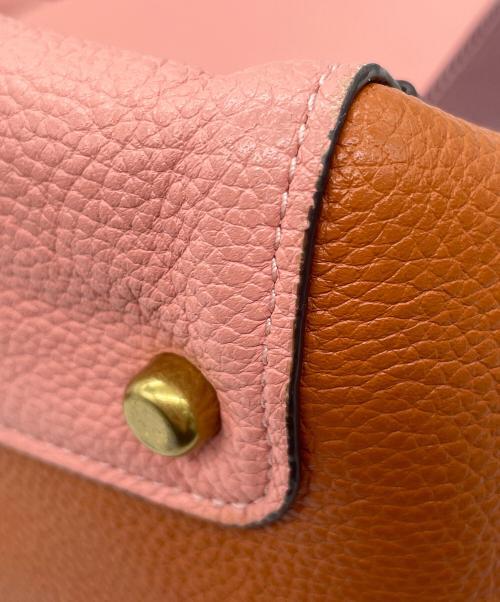 COACH（コーチ）COACH (コーチ) ワンショルダーバッグ ピンク×ブラウンの古着・服飾アイテム