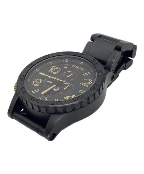 NIXON（ニクソン）NIXON (ニクソン) クロノグラフ ブラック×ゴールドの古着・服飾アイテム
