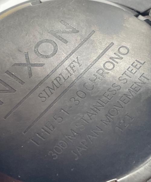 NIXON（ニクソン）NIXON (ニクソン) クロノグラフ ブラック×ゴールドの古着・服飾アイテム