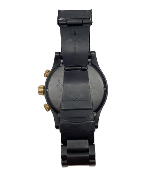 NIXON（ニクソン）NIXON (ニクソン) クロノグラフ ブラック×ゴールドの古着・服飾アイテム