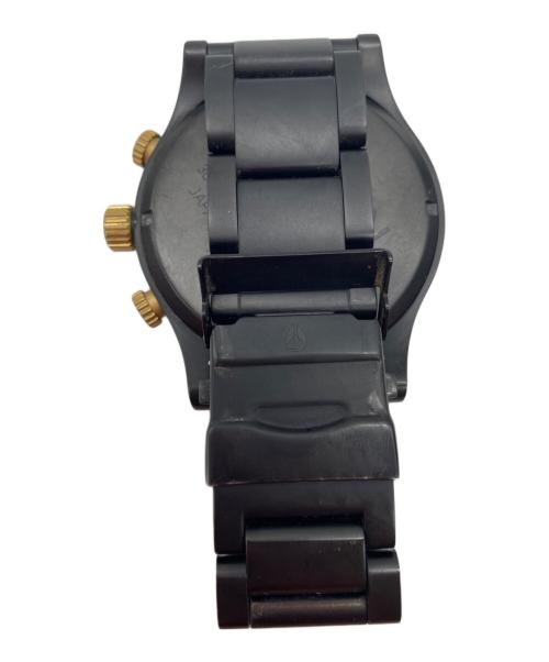 NIXON（ニクソン）NIXON (ニクソン) クロノグラフ ブラック×ゴールドの古着・服飾アイテム