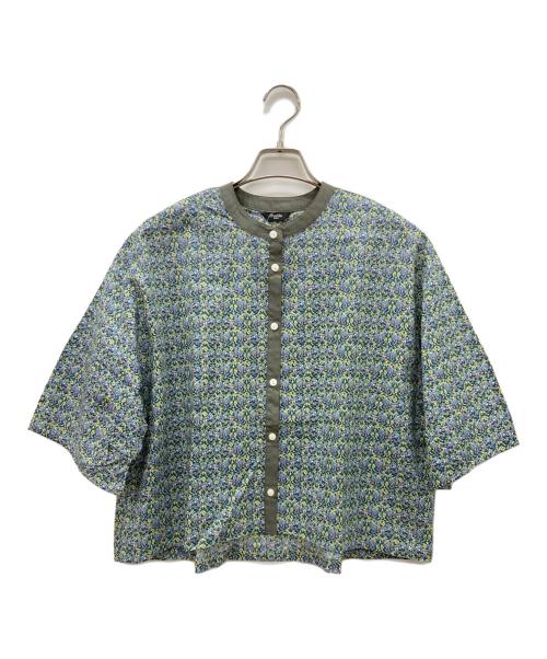 Marble SUD（マーブルシュッド）Marble SUD (マーブルシュッド) クロップドシャツ グリーン×イエロー サイズ:FREE 未使用品の古着・服飾アイテム