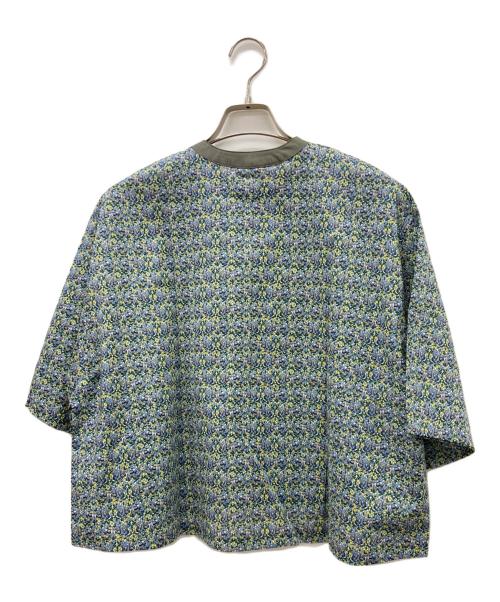 Marble SUD（マーブルシュッド）Marble SUD (マーブルシュッド) クロップドシャツ グリーン×イエロー サイズ:FREE 未使用品の古着・服飾アイテム