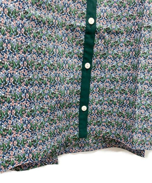 Marble SUD（マーブルシュッド）Marble SUD (マーブルシュッド) クロップドシャツ グリーン×ピンク サイズ:FREE 未使用品の古着・服飾アイテム