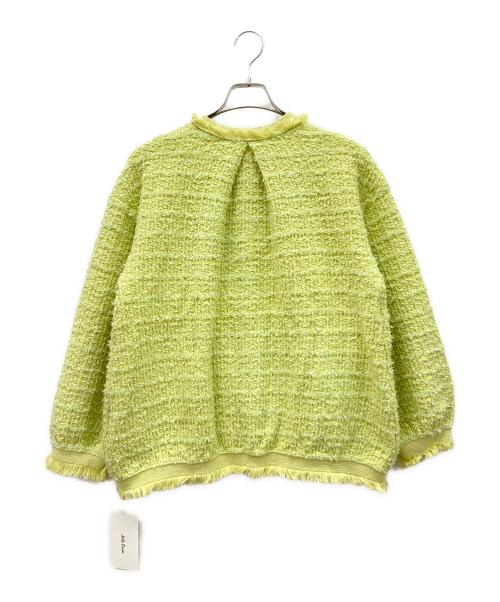 Mila Owen（ミラオーウェン）Mila Owen (ミラオーウェン) ツイードニットジャケット グリーン サイズ:SIZE 1 未使用品の古着・服飾アイテム