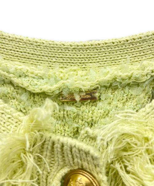 Mila Owen（ミラオーウェン）Mila Owen (ミラオーウェン) ツイードニットジャケット グリーン サイズ:SIZE 1 未使用品の古着・服飾アイテム