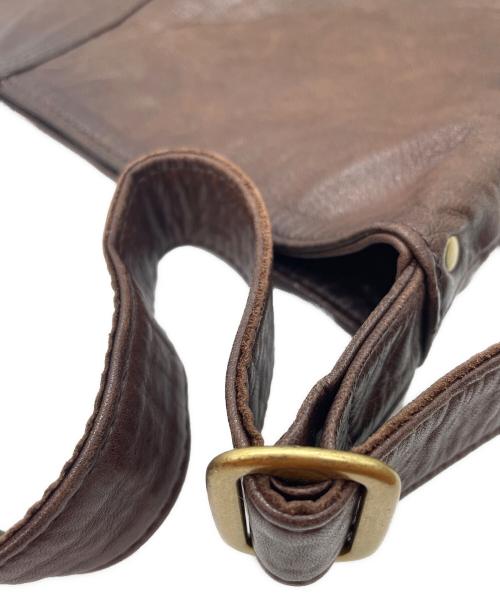 PORTER（ポーター）PORTER (ポーター) レザーショルダーバッグ ブラウンの古着・服飾アイテム