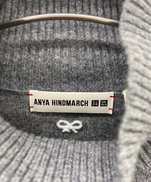 ANYA HINDMARCH（アニヤ・ハインドマーチ）ANYA HINDMARCH (アニヤハインドマーチ) UNIQLO (ユニクロ) カシミヤニット グレー サイズ:Mの古着・服飾アイテム