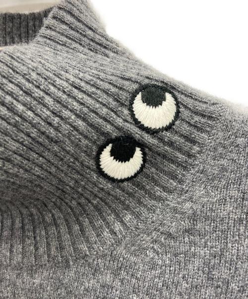 ANYA HINDMARCH（アニヤ・ハインドマーチ）ANYA HINDMARCH (アニヤハインドマーチ) UNIQLO (ユニクロ) カシミヤニット グレー サイズ:Mの古着・服飾アイテム