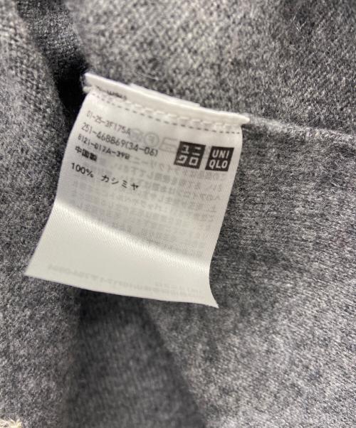ANYA HINDMARCH（アニヤ・ハインドマーチ）ANYA HINDMARCH (アニヤハインドマーチ) UNIQLO (ユニクロ) カシミヤニット グレー サイズ:Mの古着・服飾アイテム