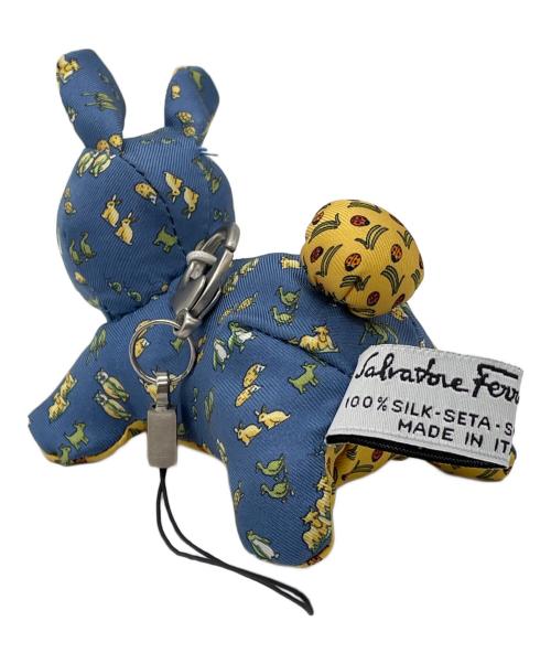 Salvatore Ferragamo（サルヴァトーレ フェラガモ）Salvatore Ferragamo (サルヴァトーレ フェラガモ) バッグチャーム ブルー×イエローの古着・服飾アイテム