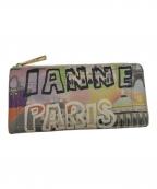 IANNEイアンヌ）の古着「ラウンドファスナー長財布/トラベルパリシリーズ」｜マルチカラー