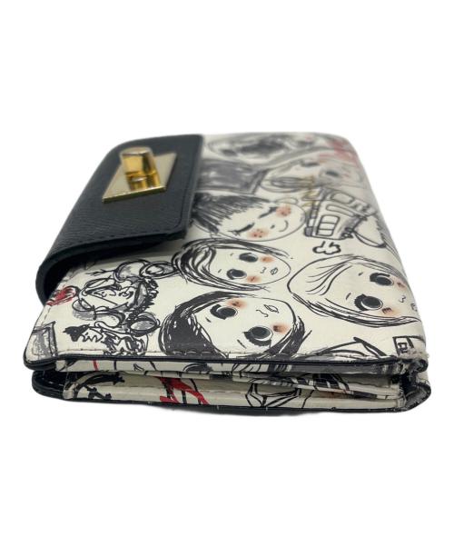 IANNE（イアンヌ）IANNE (イアンヌ) 長財布/愛しのライリー ホワイト×ブラックの古着・服飾アイテム