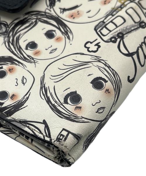 IANNE（イアンヌ）IANNE (イアンヌ) 長財布/愛しのライリー ホワイト×ブラックの古着・服飾アイテム