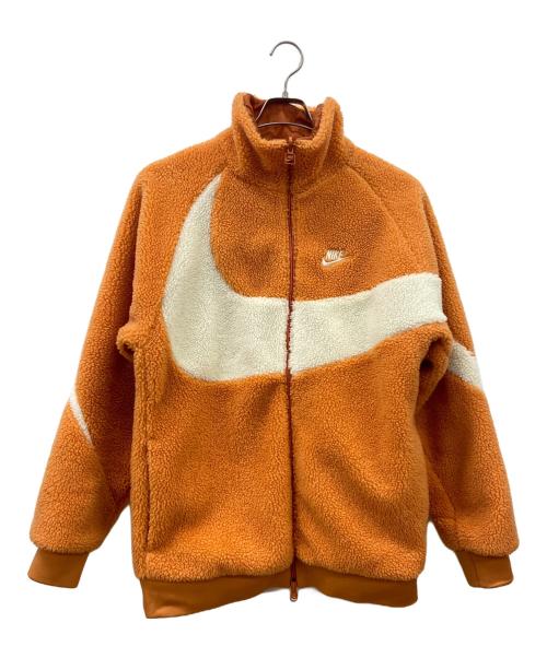 NIKE（ナイキ）NIKE (ナイキ) フルジップボアジャケット オレンジ サイズ:Mの古着・服飾アイテム