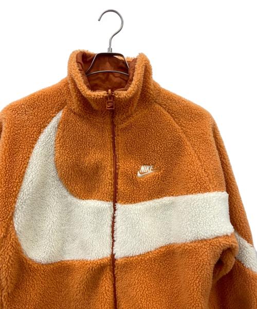 NIKE（ナイキ）NIKE (ナイキ) フルジップボアジャケット オレンジ サイズ:Mの古着・服飾アイテム