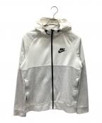 NIKEナイキ）の古着「フルジップシーズナルフーディ」｜アイボリー×グレー