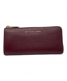 MICHAEL KORS（マイケル・コース）の古着「L字ファスナー長財布」｜ボルドー