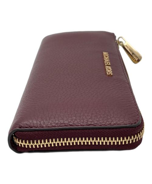MICHAEL KORS（マイケル・コース）MICHAEL KORS (マイケルコース) L字ファスナー長財布 ボルドーの古着・服飾アイテム
