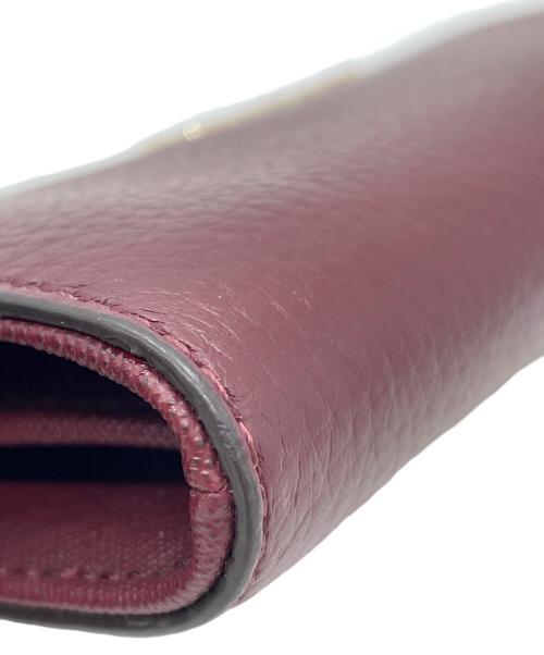 MICHAEL KORS（マイケル・コース）MICHAEL KORS (マイケルコース) L字ファスナー長財布 ボルドーの古着・服飾アイテム