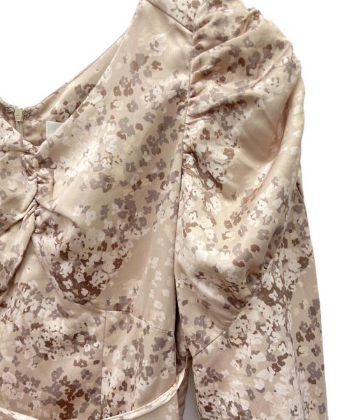 HER LIP TO（ハーリップトゥ）Her lip to (ハーリップトゥ) ギャザーワンピース ブラウン サイズ:Mの古着・服飾アイテム