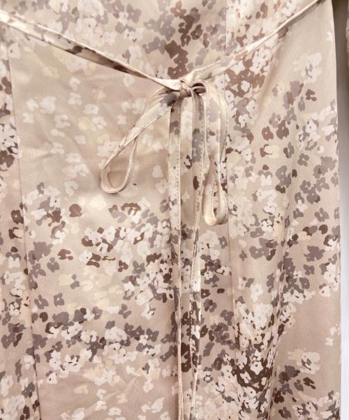 HER LIP TO（ハーリップトゥ）Her lip to (ハーリップトゥ) ギャザーワンピース ブラウン サイズ:Mの古着・服飾アイテム