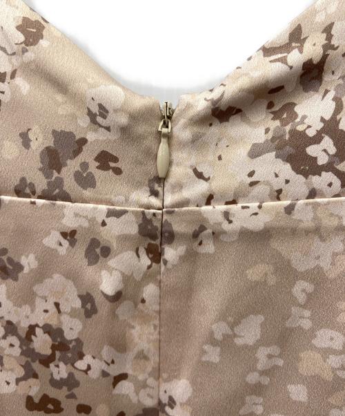 HER LIP TO（ハーリップトゥ）Her lip to (ハーリップトゥ) ギャザーワンピース ブラウン サイズ:Mの古着・服飾アイテム