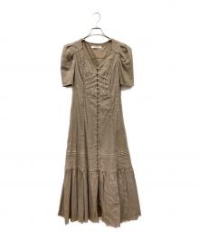 HER LIP TO（ハーリップトゥ）の古着「シャツワンピース」｜ブラウン