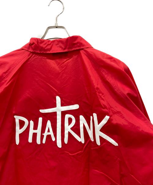 PHATRNK（ファットランク）PHATRNK (ファットランク) コーチジャケット レッド×ホワイト サイズ:XLの古着・服飾アイテム