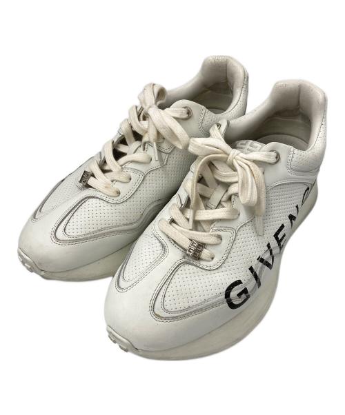 GIVENCHY（ジバンシィ）GIVENCHY (ジバンシィ) パンチングレザーGIVランナー ホワイト×ブラック サイズ:40の古着・服飾アイテム