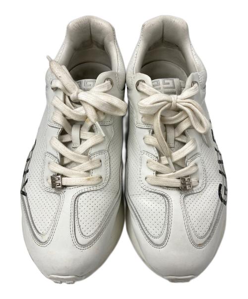 GIVENCHY（ジバンシィ）GIVENCHY (ジバンシィ) パンチングレザーGIVランナー ホワイト×ブラック サイズ:40の古着・服飾アイテム