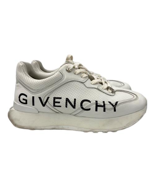 GIVENCHY（ジバンシィ）GIVENCHY (ジバンシィ) パンチングレザーGIVランナー ホワイト×ブラック サイズ:40の古着・服飾アイテム