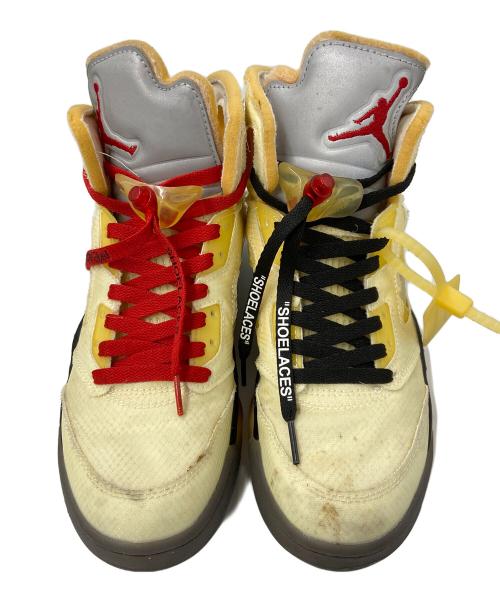 NIKE（ナイキ）NIKE (ナイキ) OFFWHITE (オフホワイト) ハイカットスニーカー クリーム×ブラック サイズ:US7の古着・服飾アイテム