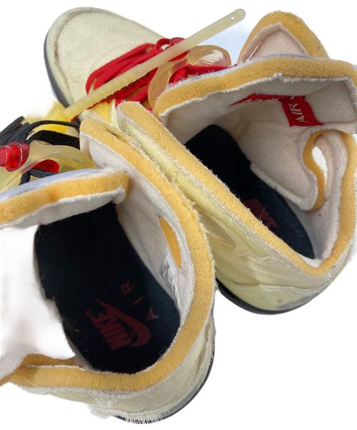 NIKE（ナイキ）NIKE (ナイキ) OFFWHITE (オフホワイト) ハイカットスニーカー クリーム×ブラック サイズ:US7の古着・服飾アイテム