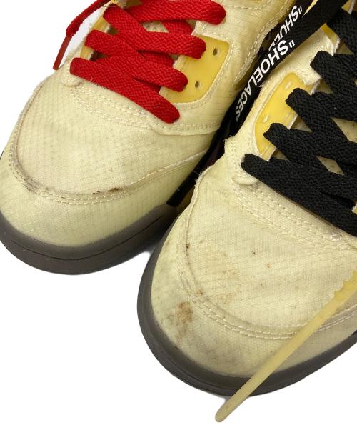 NIKE（ナイキ）NIKE (ナイキ) OFFWHITE (オフホワイト) ハイカットスニーカー クリーム×ブラック サイズ:US7の古着・服飾アイテム