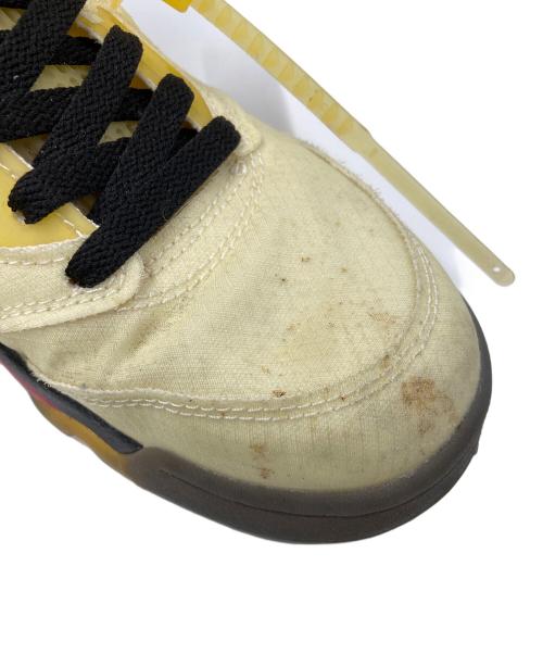 NIKE（ナイキ）NIKE (ナイキ) OFFWHITE (オフホワイト) ハイカットスニーカー クリーム×ブラック サイズ:US7の古着・服飾アイテム