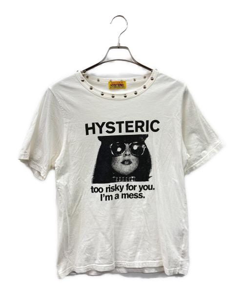 Hysteric Glamour（ヒステリックグラマー）Hysteric Glamour (ヒステリックグラマー) RISKY FOR YOU Tシャツ ホワイト サイズ:FREEの古着・服飾アイテム