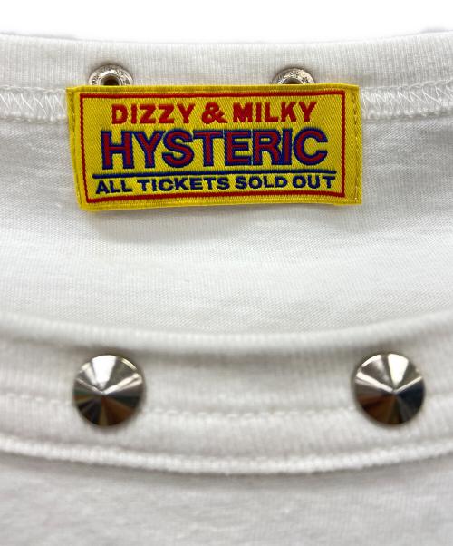 Hysteric Glamour（ヒステリックグラマー）Hysteric Glamour (ヒステリックグラマー) RISKY FOR YOU Tシャツ ホワイト サイズ:FREEの古着・服飾アイテム