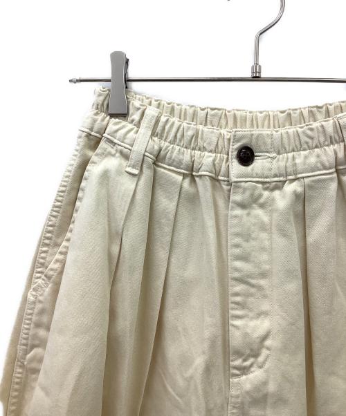 HARVESTY（ハーベスティー）HARVESTY (ハーベスティー) コットンチノクロスサーカスパンツ アイボリー サイズ:1の古着・服飾アイテム