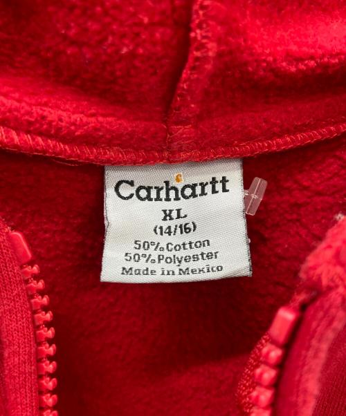 CarHartt（カーハート）CarHartt (カーハート) ジップパーカー レッド サイズ:XLの古着・服飾アイテム