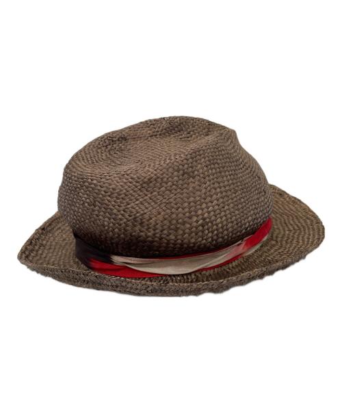 Vivienne Westwood（ヴィヴィアンウエストウッド）Vivienne Westwood (ヴィヴィアンウエストウッド) ストローハット ブラウンの古着・服飾アイテム