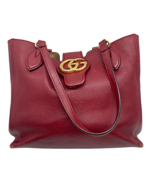 GUCCI（グッチ）GUCCI (グッチ) トートバッグ レッドの古着・服飾アイテム