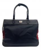 BLACK LABEL CRESTBRIDGEブラックレーベル クレストブリッジ）の古着「トートバッグ」｜ブラック×レッド