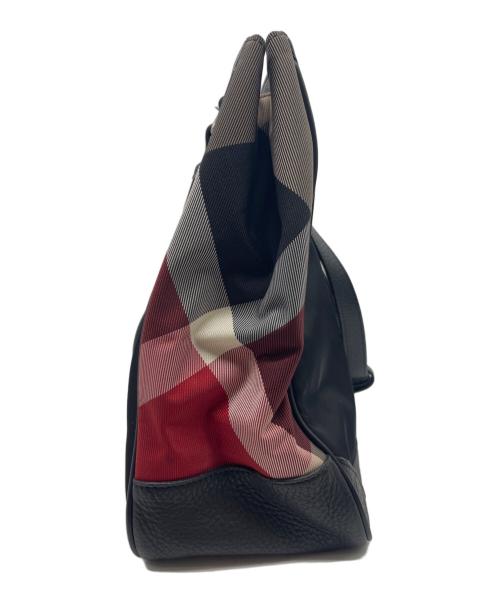 BLACK LABEL CRESTBRIDGE（ブラックレーベル クレストブリッジ）BLACK LABEL CRESTBRIDGE (ブラックレーベル クレストブリッジ) トートバッグ ブラック×レッドの古着・服飾アイテム