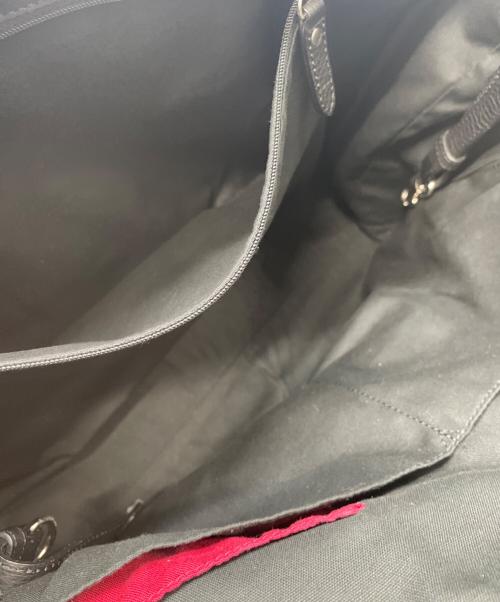 BLACK LABEL CRESTBRIDGE（ブラックレーベル クレストブリッジ）BLACK LABEL CRESTBRIDGE (ブラックレーベル クレストブリッジ) トートバッグ ブラック×レッドの古着・服飾アイテム