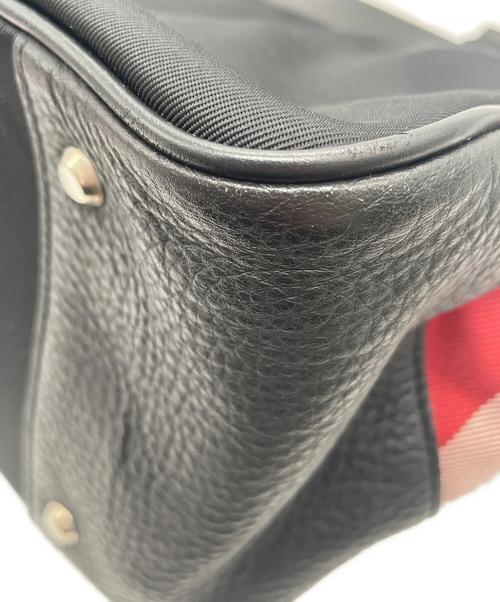 BLACK LABEL CRESTBRIDGE（ブラックレーベル クレストブリッジ）BLACK LABEL CRESTBRIDGE (ブラックレーベル クレストブリッジ) トートバッグ ブラック×レッドの古着・服飾アイテム