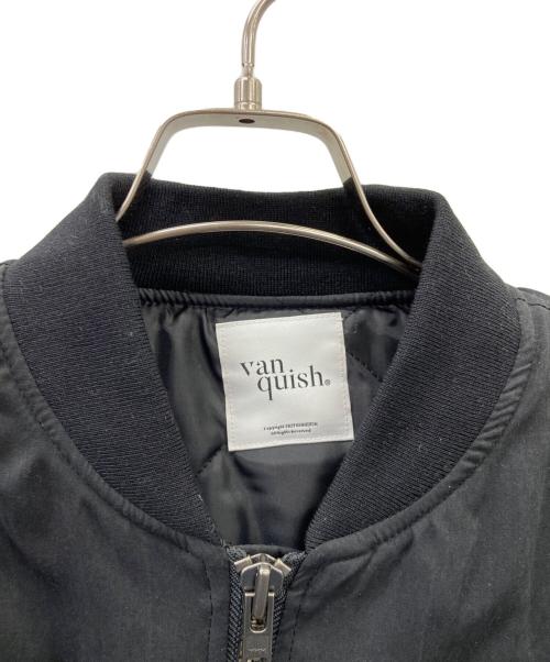 VANQUISH（ヴァンキッシュ）VANQUISH (ヴァンキッシュ) MA-1ジャケット ブラック サイズ:Mの古着・服飾アイテム