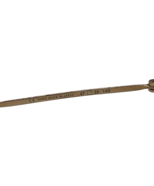 VONN（ヴォン）VONN (ヴォン) 眼鏡 レッド×ゴールドの古着・服飾アイテム