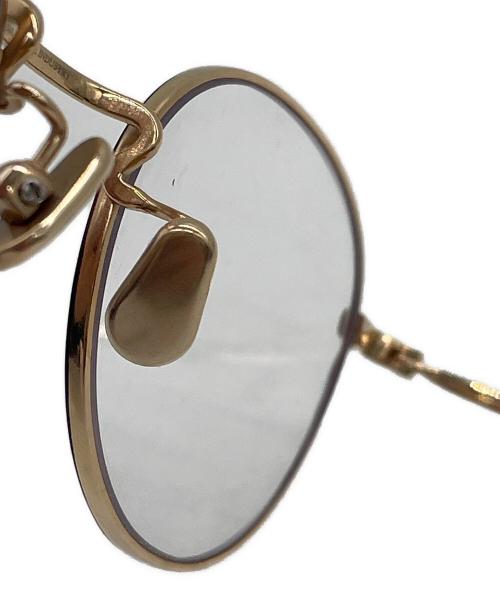 VONN（ヴォン）VONN (ヴォン) 眼鏡 レッド×ゴールドの古着・服飾アイテム